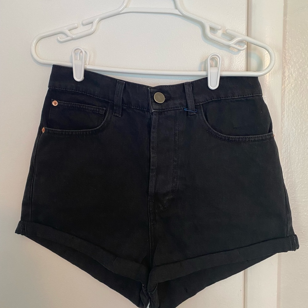 Raey Black Denim Shorts Size 28